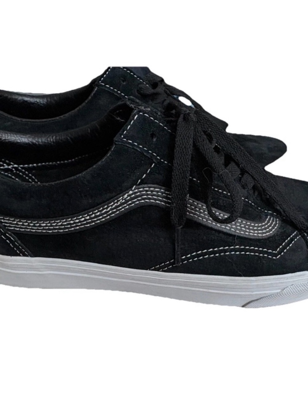 🔥🏷️ Vans Old Skool Black Suede Sneakers Men's 9 Women's 10.5 EU 42
